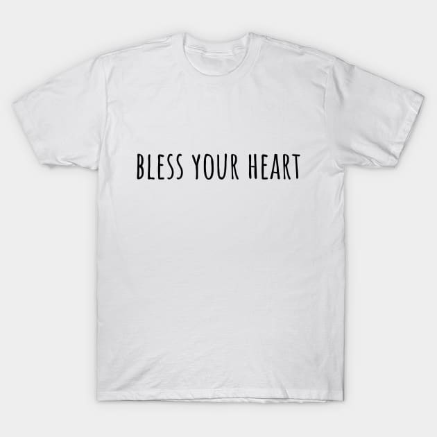 “Bless Your Heart” simple T-Shirt by IrieSouth